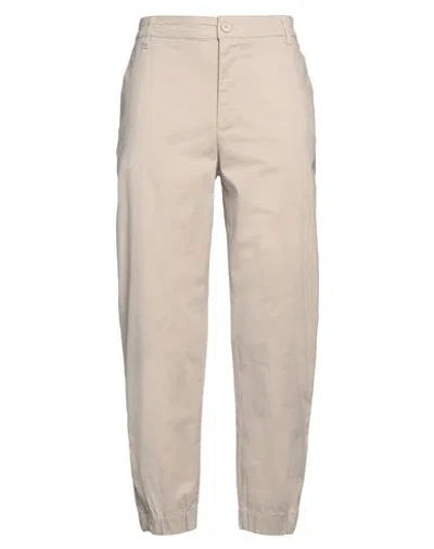 Armani Exchange Man Pants Beige Size 33 Cotton, Elastane