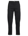 Armani Exchange Man Jeans Black Size 32 Cotton, Polyester, Viscose, Elastane In Black