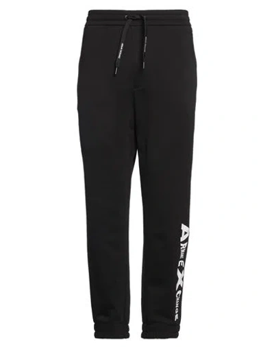 Armani Exchange Man Pants Black Size L Cotton, Polyester