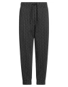 Armani Exchange Jogger Pants In Fabric With Allover Logo Pattern In Black