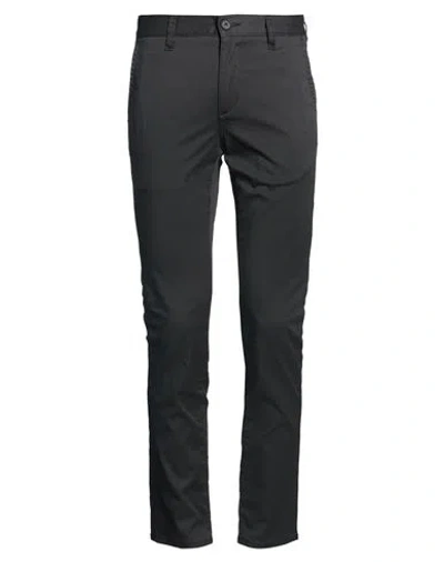 Armani Exchange Man Pants Charcoal Size 30 Cotton, Elastane In Black
