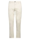 Armani Exchange Man Pants Cream Size 34 Cotton, Polyester, Elastane In White