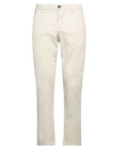 Armani Exchange Man Pants Cream Size 34 Cotton, Polyester, Elastane In White