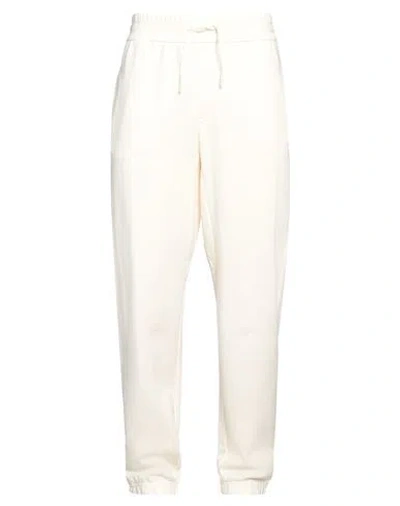 Armani Exchange Man Pants Ivory Size L Cotton In Beige