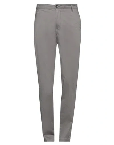 Armani Exchange Man Pants Lead Size 32 Cotton, Elastane In Grey