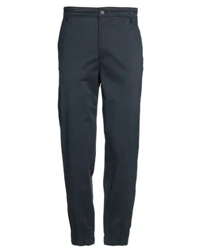 Armani Exchange Man Pants Midnight Blue Size 33 Cotton, Elastane
