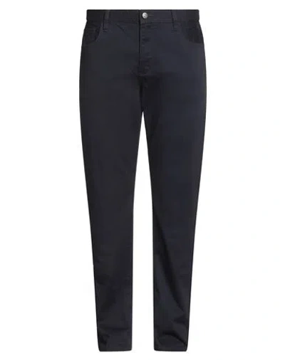 Armani Exchange Man Pants Midnight Blue Size 34w-32l Cotton, Elastane