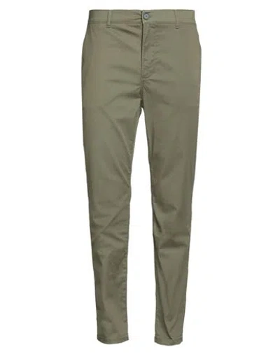 Armani Exchange Man Pants Military Green Size 30 Cotton, Elastane