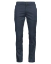 Armani Exchange Man Pants Navy Size 38 Cotton, Elastane In Navy Blue