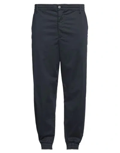 Armani Exchange Man Pants Navy Size 33 Cotton, Elastane In Navy Blue