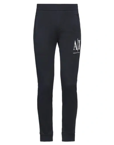 Armani Exchange Man Pants Navy Blue Size Xs Cotton In Black