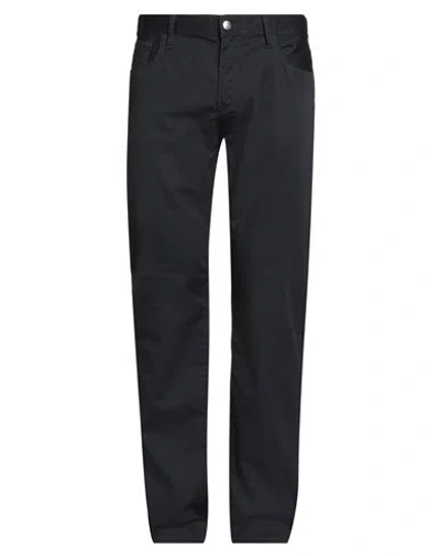 Armani Exchange Man Pants Navy Size 36w-34l Cotton, Polyester, Elastane In Blue