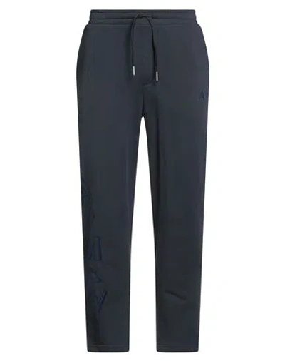 Armani Exchange Man Pants Navy Size L Cotton In Blue