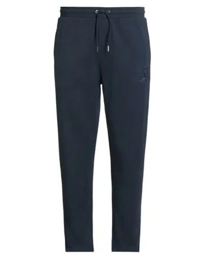 Armani Exchange Man Pants Navy Size L Cotton, Polyester In Blue