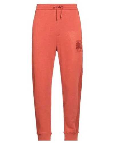 Armani Exchange Man Pants Rust Size L Cotton, Polyester In Red