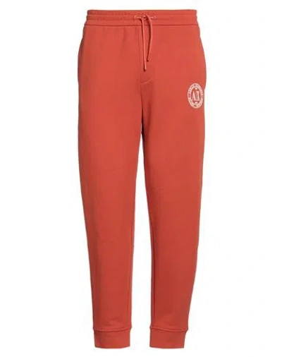 Armani Exchange Man Pants Rust Size Xl Cotton In Red