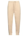 Armani Exchange Classic Cotton Joggers In Beige