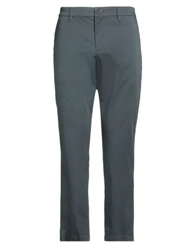 Armani Exchange Man Pants Slate Blue Size 34 Cotton, Polyester, Elastane