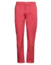 Armani Exchange Man Pants Tomato Red Size 34 Cotton, Elastane In Red