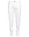 Armani Exchange Man Pants White Size 33 Cotton, Elastane