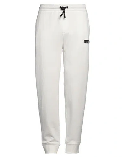 Armani Exchange Man Pants White Size L Cotton, Polyester, Elastane