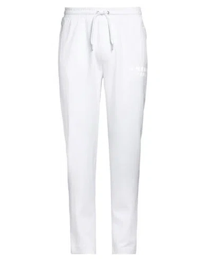 Armani Exchange Man Pants White Size L Cotton, Polyester