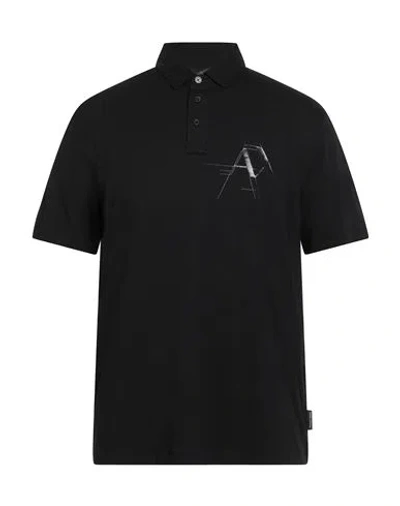 Armani Exchange Man Polo Shirt Black Size L Cotton