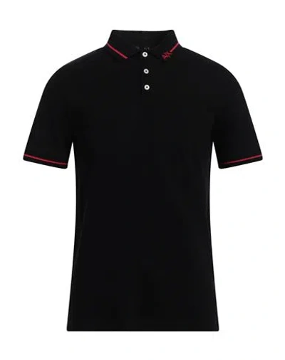 Armani Exchange Man Polo Shirt Black Size L Cotton In Black