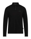 Armani Exchange Man Polo Shirt Black Size M Cotton, Elastane In Black