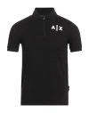 Armani Exchange Man Polo Shirt Black Size Xs Cotton
