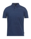 Armani Exchange Man Polo Shirt Blue Size S Cotton, Polyester