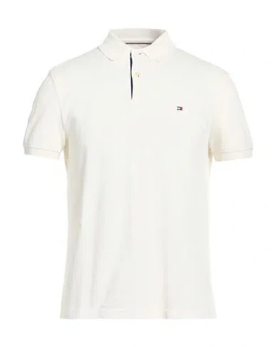 Armani Exchange Man Polo Shirt Cream Size M Cotton In White