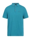Armani Exchange Man Polo Shirt Deep Teal Size S Cotton In Green