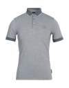 Armani Exchange Man Polo Shirt Grey Size Xs Cotton, Elastane