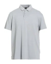Armani Exchange Man Polo Shirt Grey Size Xxl Cotton In Animal Print
