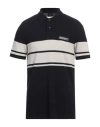 Armani Exchange Man Polo Shirt Midnight Blue Size M Cotton, Polyester, Elastane