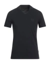 Armani Exchange Man Polo Shirt Midnight Blue Size Xs Cotton, Elastane