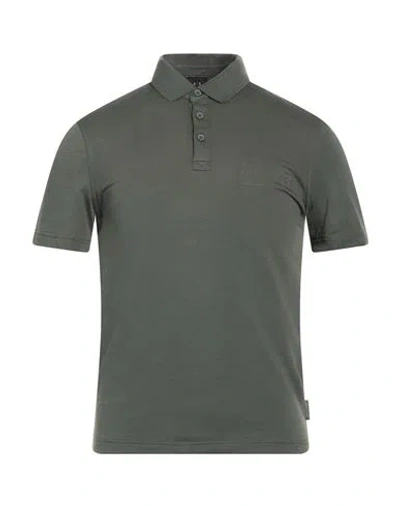 Armani Exchange Man Polo Shirt Military Green Size L Cotton