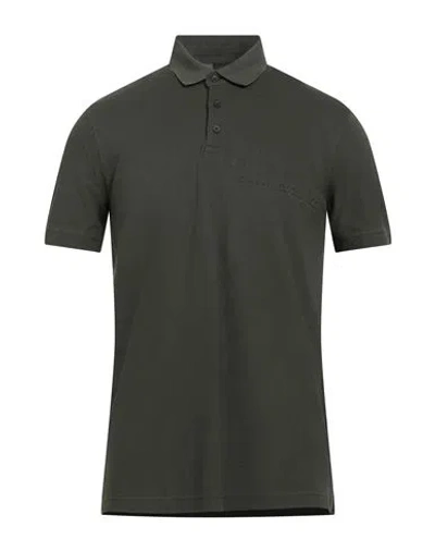 Armani Exchange Man Polo Shirt Military Green Size M Cotton