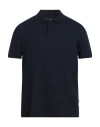 Armani Exchange Man Polo Shirt Navy Blue Size L Cotton