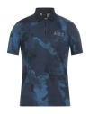 Armani Exchange Man Polo Shirt Navy Blue Size S Cotton