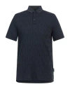 Armani Exchange Man Polo Shirt Navy Blue Size M Cotton