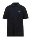 Armani Exchange Man Polo Shirt Navy Blue Size Xl Cotton
