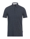 Armani Exchange Man Polo Shirt Navy Size L Cotton