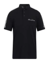 Armani Exchange Man Polo Shirt Navy Size S Cotton, Elastane