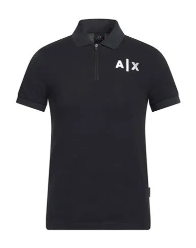 Armani Exchange Man Polo Shirt Navy Size Xs Cotton