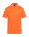 Armani Exchange Man Polo Shirt Orange Size L Cotton In Orange