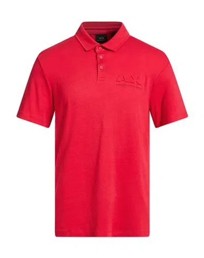 Armani Exchange Man Polo Shirt Red Size L Cotton