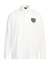 Armani Exchange Man Polo Shirt White Size L Cotton In White