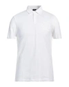 Armani Exchange Man Polo Shirt White Size L Cotton In White